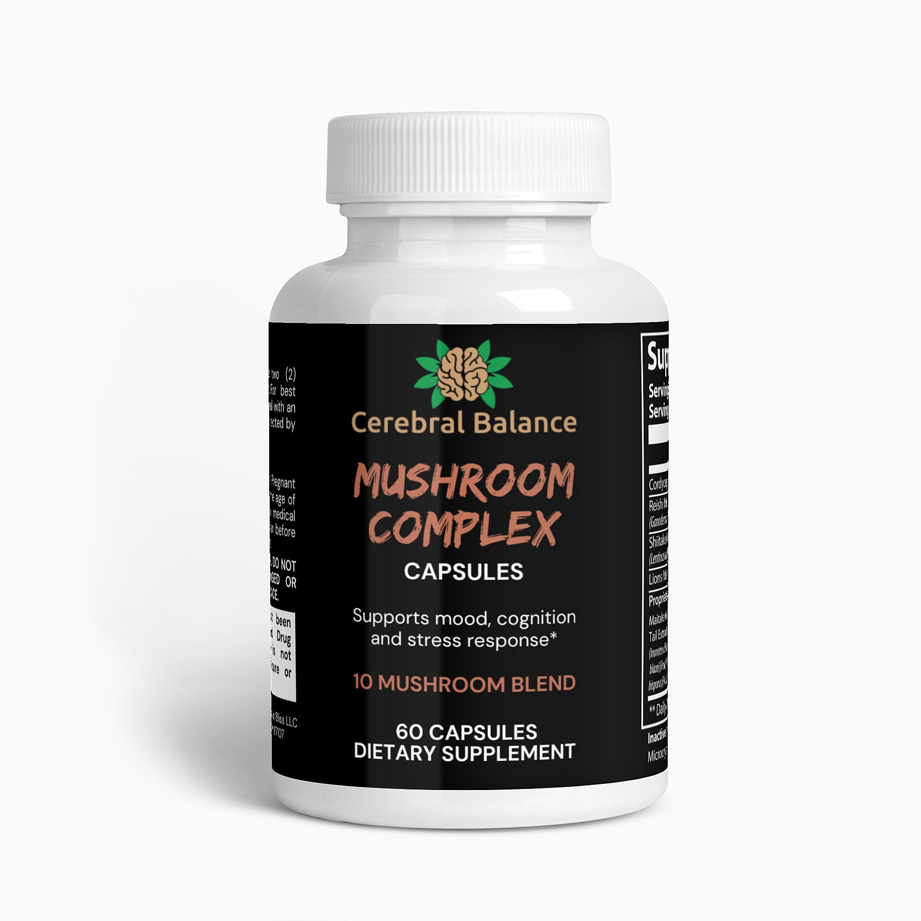 Mushroom Complex Capsules | 10 Mushroom Blend
